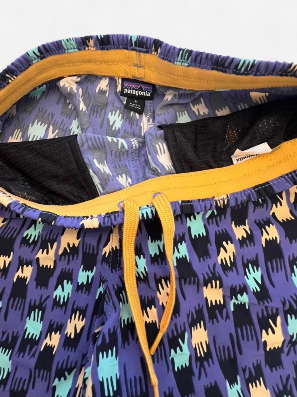 Patagonia 5” Baggies Athletic Run Hike Casual Multicolor Shorts Women’s Small - Picture 5 of 6
